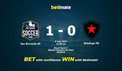 Sao Bernardo SP vs Botafogo PB Prédiction, cotes et conseils de paris 08/07/2024