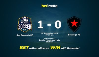 Sao Bernardo SP vs Botafogo PB Pronostic, cotes et conseils de paris 14/09/2024