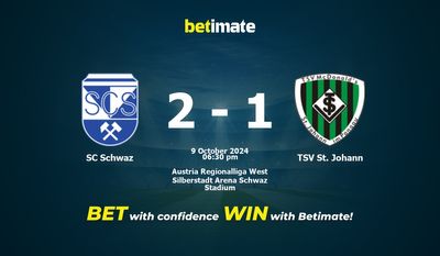 SC Schwaz vs TSV St. Johann Prédiction, cotes et conseils de paris 09/10/2024