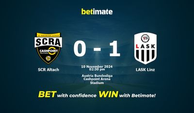 Pronostic, cotes et conseils de paris SCR Altach vs LASK Linz 11/10/2024