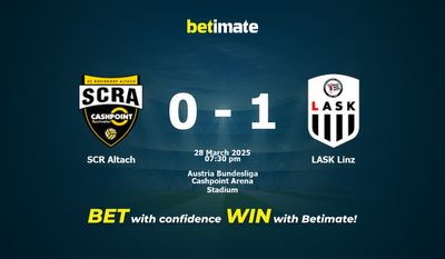 Pronostic, cotes et conseils de paris SCR Altach vs LASK Linz (28/03/2025)