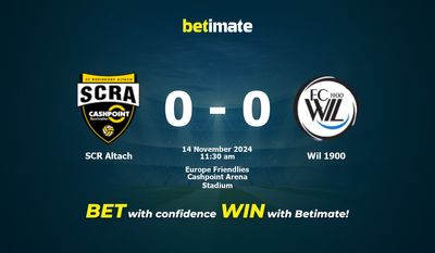 Pronostic, cotes et conseils de paris SCR Altach vs Wil 1900 14/11/2024