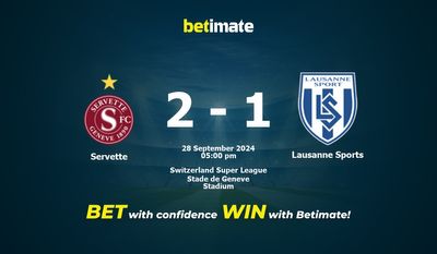 Pronostic sportif Servette vs Lausanne, cotes et conseils de paris 28/09/2024