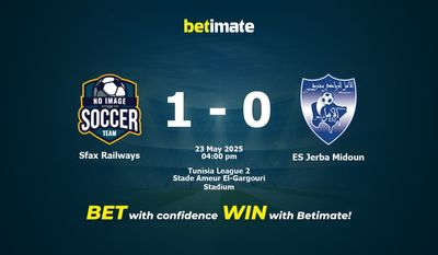 Pronostic, cotes et conseils de paris Sfax Railways vs ES Jerba Midoun (23/05/2025)