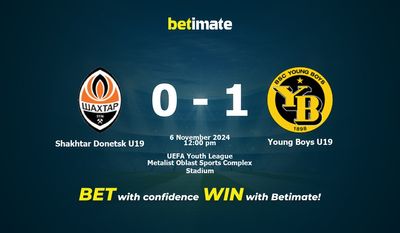 Shakhtar Donetsk U19 vs Young Boys U19 Pronostic, cotes et conseils de paris 06/11/2024
