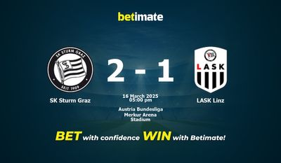 Pronostic, cotes et conseils de paris SK Sturm Graz vs LASK Linz (16/03/2025)