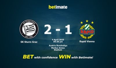 Pronostic, cotes et conseils de paris SK Sturm Graz - Rapid Vienne (04/04/2025)