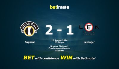 Sogndal vs Levanger Prédiction, cotes et conseils de paris 10/08/2024