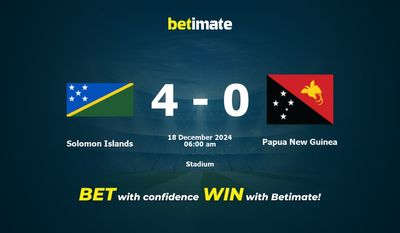 Pronostic, cotes et conseils de paris pour Îles Salomon vs Papouasie-Nouvelle-Guinée 18/12/2024