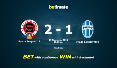 Sparta Prague U19 vs Mlada Boleslav U19 Pronostic, cotes et conseils de paris 23/11/2024