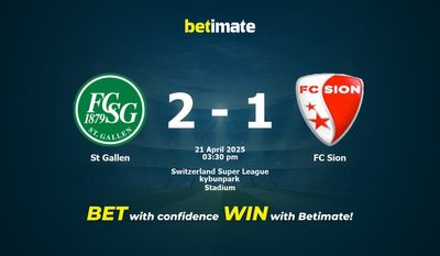 Pronostic, cotes et conseils de paris Saint-Gall - FC Sion (21/04/2025)