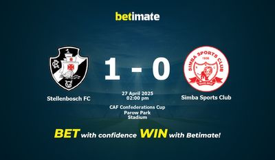 Stellenbosch FC vs Simba Sports Club : pronostics, cotes et conseils de paris (27/04/2025)