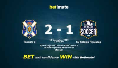 Pronostic, cotes et conseils de paris pour le match Tenerife B vs CD Colonia Moscardo du 16/11/2025