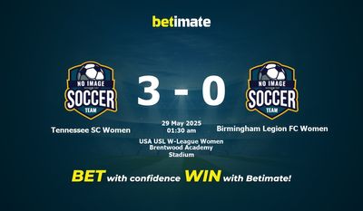 Pronostic, cotes et conseils de paris pour Tennessee SC Women contre Birmingham Legion FC Women (29/05/2025)