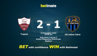 Pronostic Trapani vs US Latina Calcio, cotes et conseils de paris 23/11/2024
