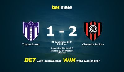Tristan Suarez vs Chacarita Juniors Pronostic, cotes et conseils de paris 21/09/2024