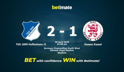 TSG 1899 Hoffenheim II vs Hessen Kassel Prédiction, cotes et conseils de paris 20/04/2025