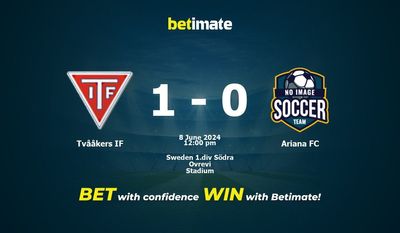 Tvååkers IF vs Ariana FC Prédiction, cotes et conseils de paris 08/06/2024