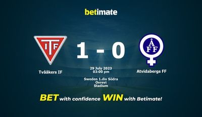 Tvååkers IF vs Atvidabergs FF Prédictions, cotes et conseils de paris 29/07/2023