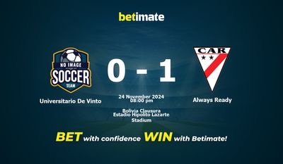 Pronostic Universitario De Vinto vs Always Ready, cotes et conseils de paris 24/11/2024
