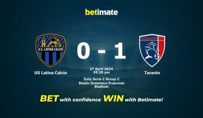 US Latina Calcio vs Taranto Prédiction, cotes et conseils de paris 27/04/2024