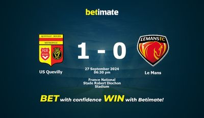 Pronostic, cotes et conseils de paris US Quevilly vs Le Mans 27/09/2024