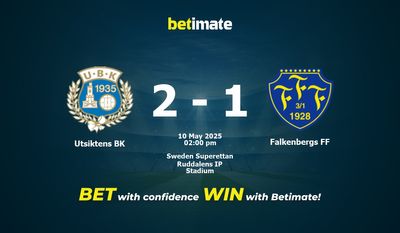 Utsiktens BK vs Falkenbergs FF Prédiction, cotes et conseils de paris 10/05/2025