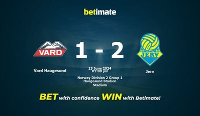 Vard Haugesund vs Jerv Prédiction, cotes et conseils de paris 15/06/2024