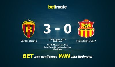 Vardar Skopje contre Makedonija Gj. P Prédiction, cotes et conseils de paris 25/10/2023
