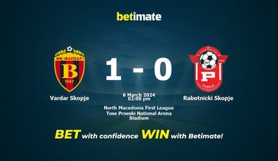 Vardar Skopje vs Rabotnicki Skopje Prédiction, cotes et conseils de paris 03/06/2024