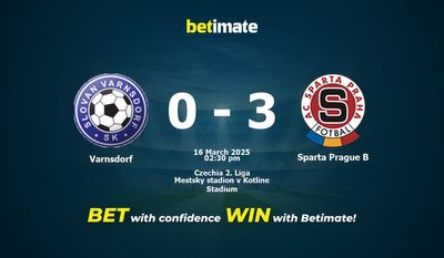 Pronostic, cotes et conseils de paris Varnsdorf vs Sparta Prague B (16/03/2025)
