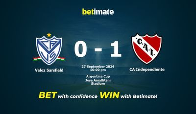 Velez Sarsfield vs CA Independiente Prédiction, cotes et conseils de paris 27/09/2024