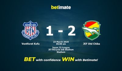 Pronostic, cotes et conseils de paris Ventforet Kofu vs JEF Utd Chiba (23/03/2025)