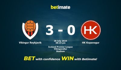 Vikingur Reykjavik vs HK Kopavogur Prédiction, cotes et conseils de paris 28/07/2024
