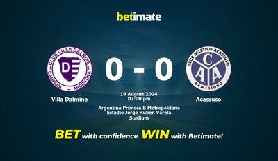 Villa Dalmine vs Acassuso Prédiction, cotes et conseils de paris 19/08/2024
