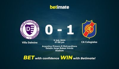 Villa Dalmine vs CA Colegiales Prédiction, cotes et conseils de paris 09/07/2024