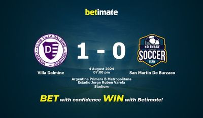 Villa Dalmine vs San Martin De Burzaco Prédiction, cotes et conseils de paris 04/08/2024