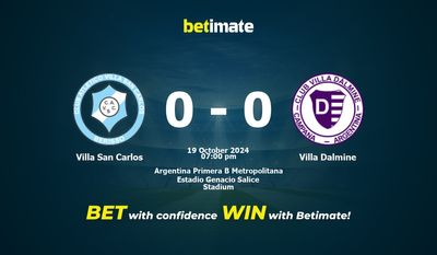 Pronostic, cotes et conseils de paris pour Villa San Carlos vs Villa Dalmine 19/10/2024