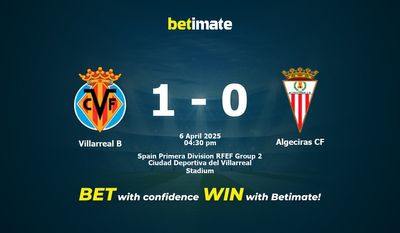 Pronostic, cotes et conseils de paris Villarreal B vs Algeciras CF (04/06/2025)