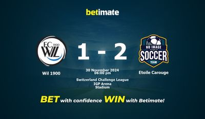Wil 1900 vs Etoile Carouge Pronostic, cotes et conseils de paris 30/11/2024
