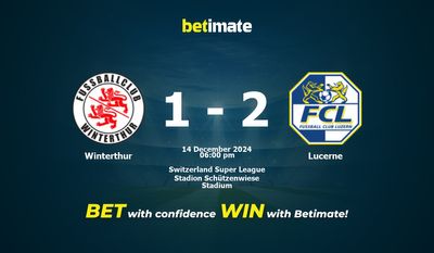 Pronostic, cotes et conseils de paris Winterthur vs Lucerne 14/12/2024