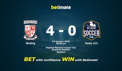 Pronostic Woking vs Derby U21, cotes et conseils de paris 14/01/2025