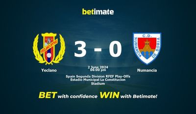 Yeclano vs Numancia Prédiction, cotes et conseils de paris 02/06/2024