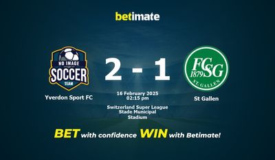 Yverdon Sport FC vs St Gallen Pronostic, cotes et conseils de paris 16/02/2025