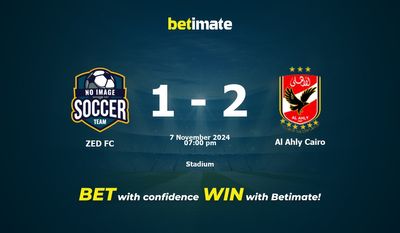 Pronostic, cotes et conseils de paris ZED FC vs Al Ahly Cairo 07/11/2024