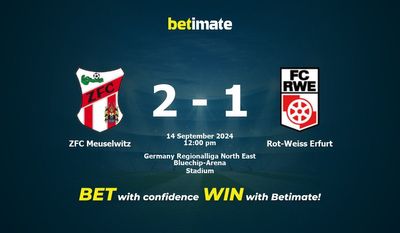 Pronostic, cotes et conseils de paris ZFC Meuselwitz vs Rot-Weiss Erfurt 14/09/2024