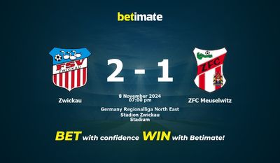 Pronostic Zwickau vs ZFC Meuselwitz, cotes et conseils de paris 08/11/2024