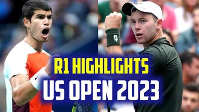 Kohokohdat Carlos Alcaraz Garfia vs. Dominik Koepfer (6-2, 3-2 | 2023 US Open)