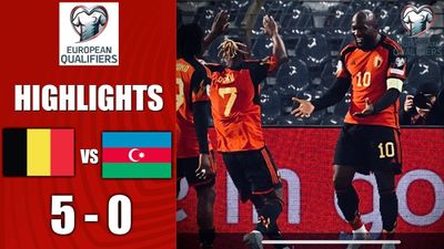 نکات مهم و اهداف بلژیک مقابل آذربایجان (5-0، مقدماتی یورو 2024)