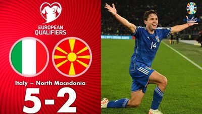 ハイライトとゴール イタリア vs 北マケドニア (5-2、ユーロ 2024 予選)